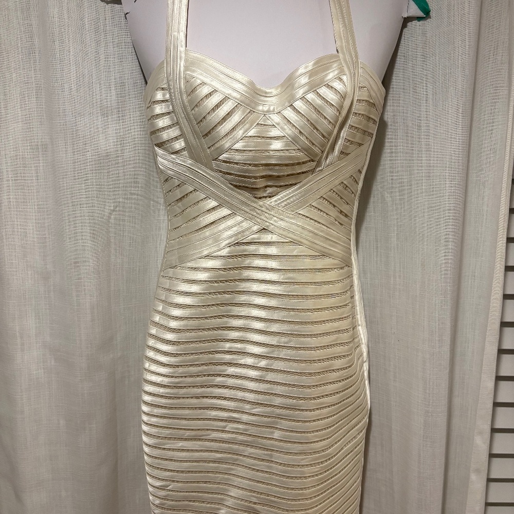 BCBG Ivory body-con dress